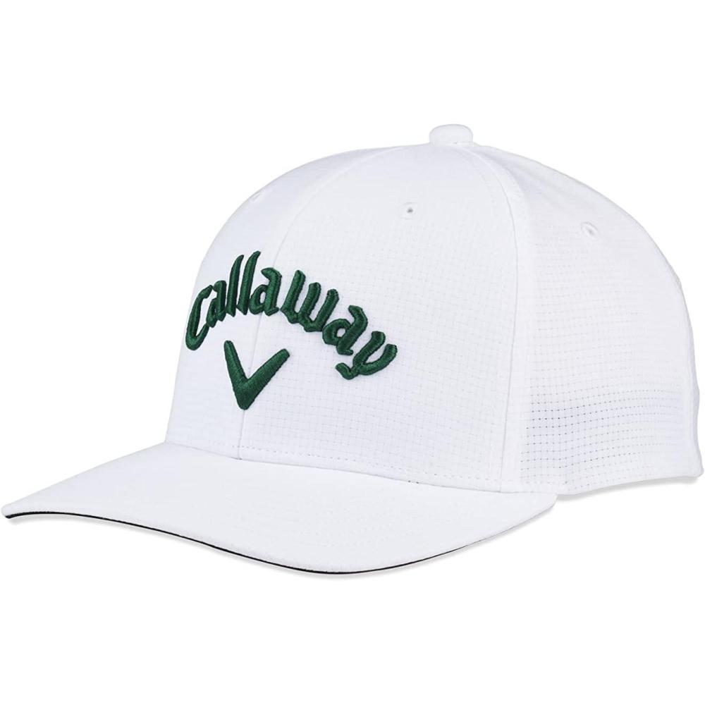 imageCallaway Golf Performance Pro Tour Cap Collection HeadwearWhiteGreen