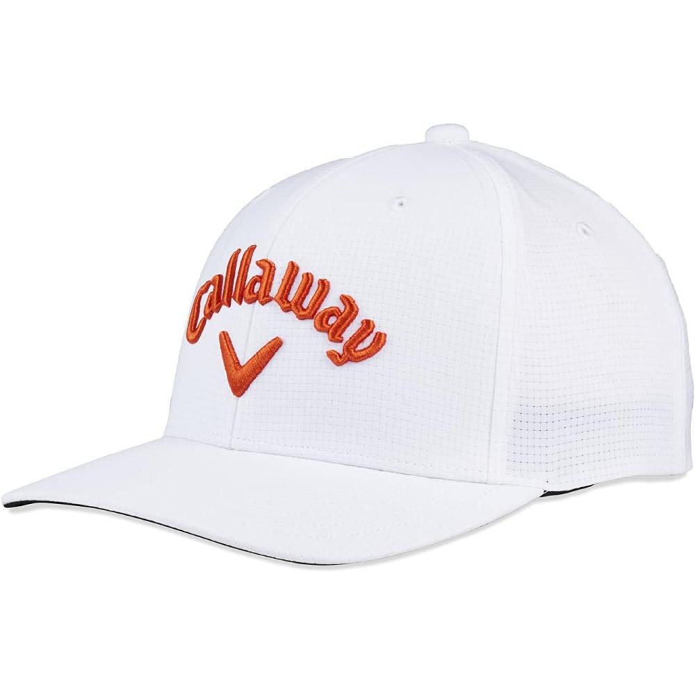 imageCallaway Golf Performance Pro Tour Cap Collection HeadwearWhiteOrange