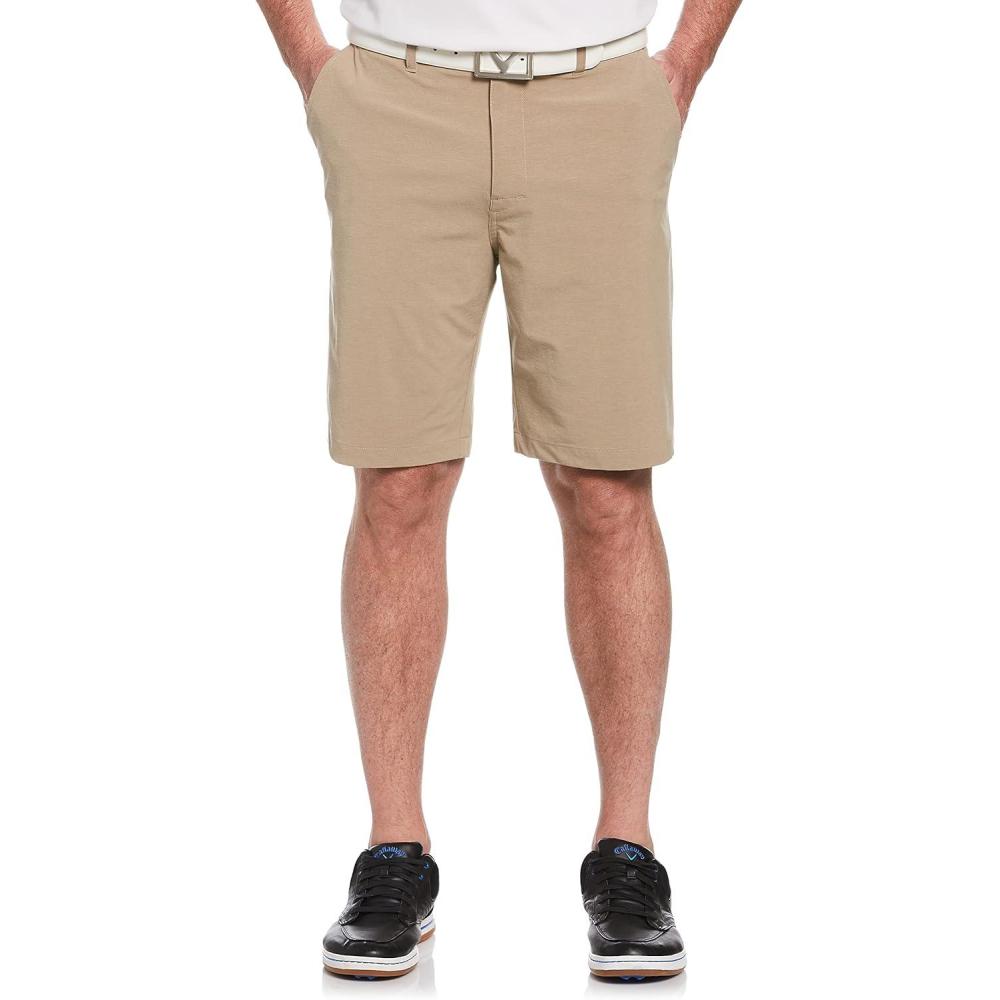 imageCallaway Mens Everplay Stretch Golf Shorts Available in Big amp TallKhaki Heather