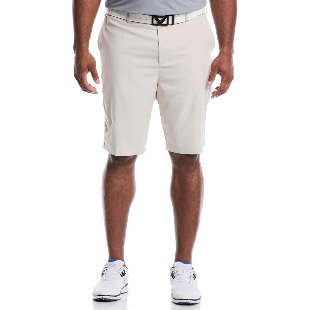 imageCallaway Mens Golf Performance 20 Flat Front Pro Spin ShortsMoonbeam