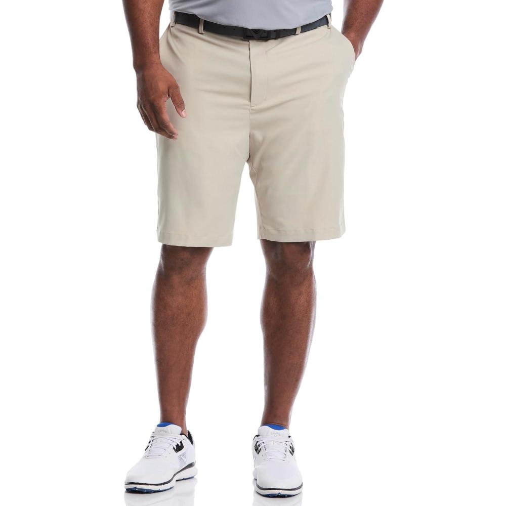 imageCallaway Mens Golf Performance 20 Flat Front Pro Spin ShortsPlaza Taupe