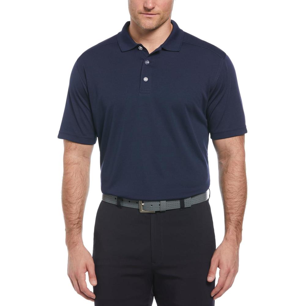 imageCallaway Mens Short Sleeve Core Performance Golf Polo Shirt with Sun ProtectionPeacoat