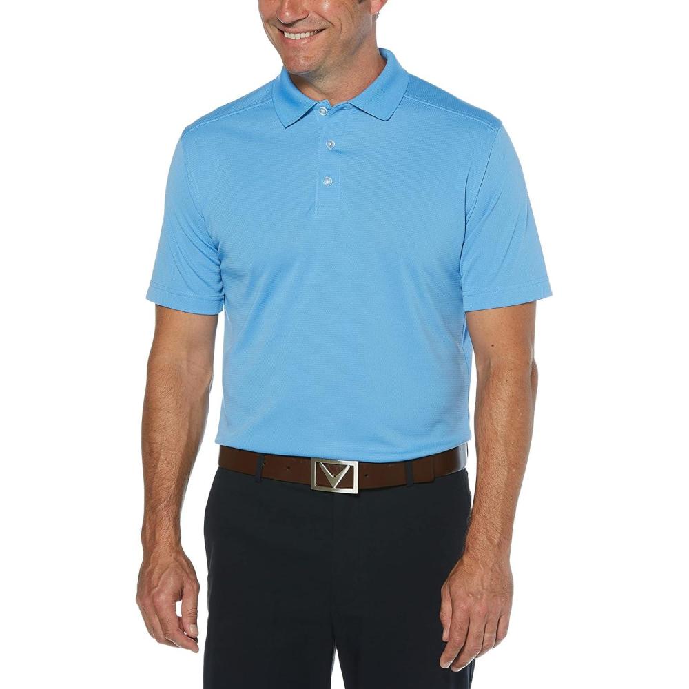 imageCallaway Mens Short Sleeve Core Performance Golf Polo Shirt with Sun ProtectionProvence