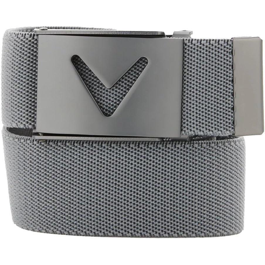 imageCallaway Mens VLogo Web Golf Belt with Durable Textured Stretch Material and Metal Tip Adjustable BuckleGriffin