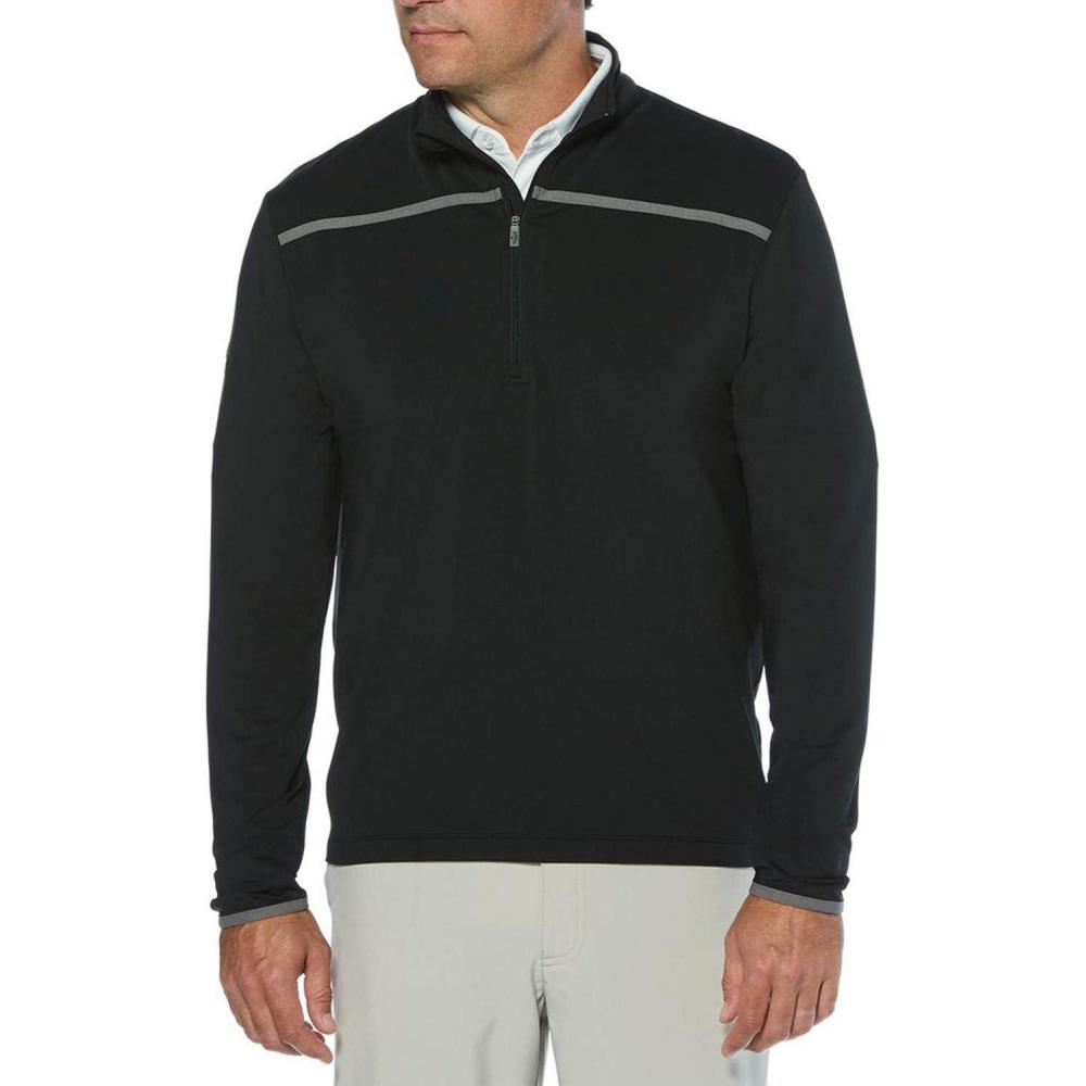 imageCallaway Mens Weather Series  Zip Mock Neck Pullover for Men Extended Sizes Mens Performance ApparelCaviar