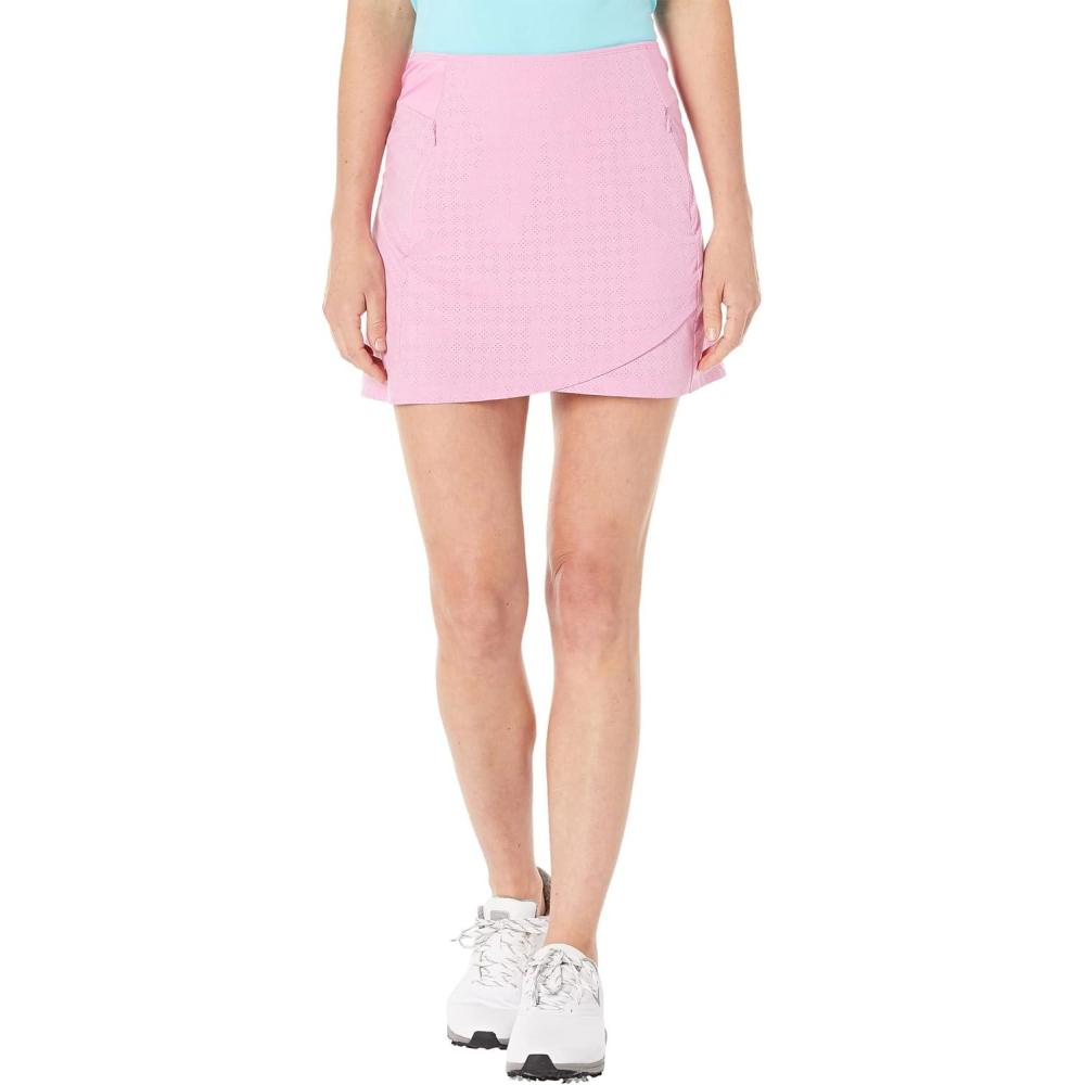 imageCallaway Womens 16 Heather Perforated Golf Skort with TrueSculpt Stretch Fabric and OptiDri Technology Sizes XSXXLSunset Pink Heather