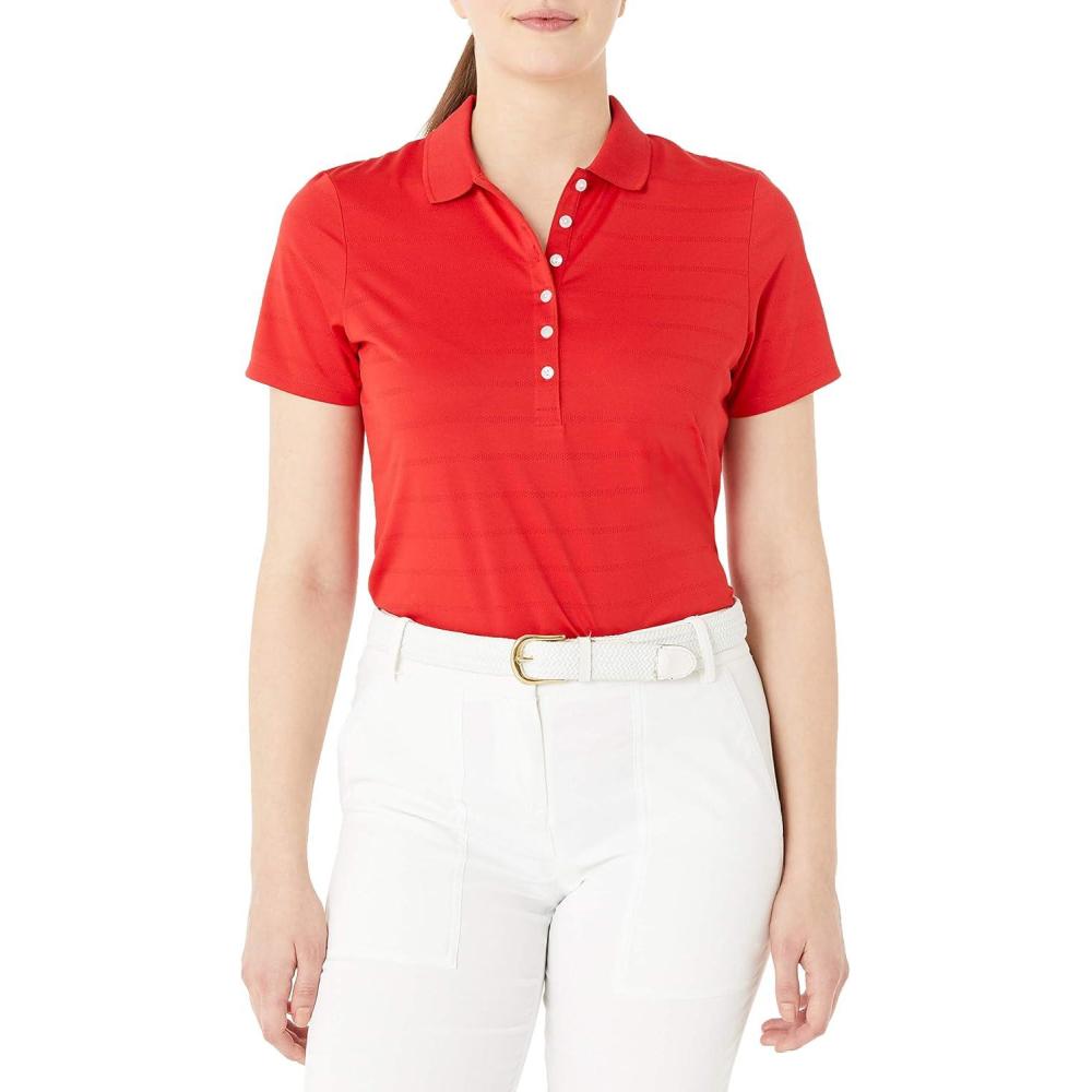 imageCallaway Womens Golf Short Sleeve Pique Open Mesh Polo ShirtSalsa