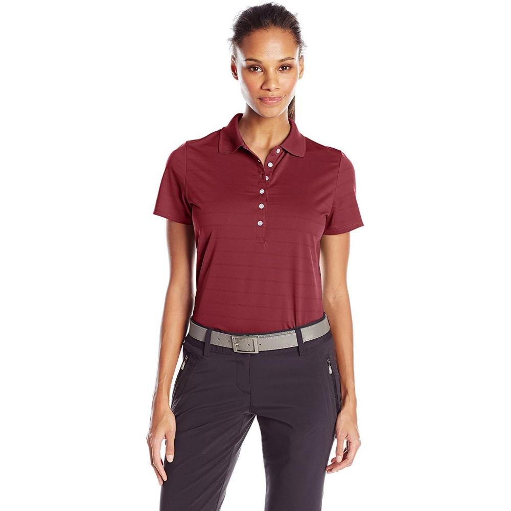 imageCallaway Womens Golf Short Sleeve Pique Open Mesh Polo ShirtZinfandel