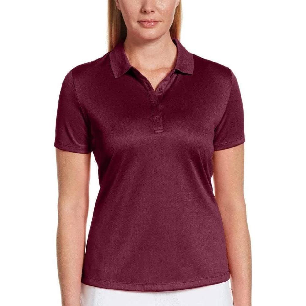 imageCallaway Womens Plus Swing Tech Short Sleeve Golf Polo ShirtMagenta Purple