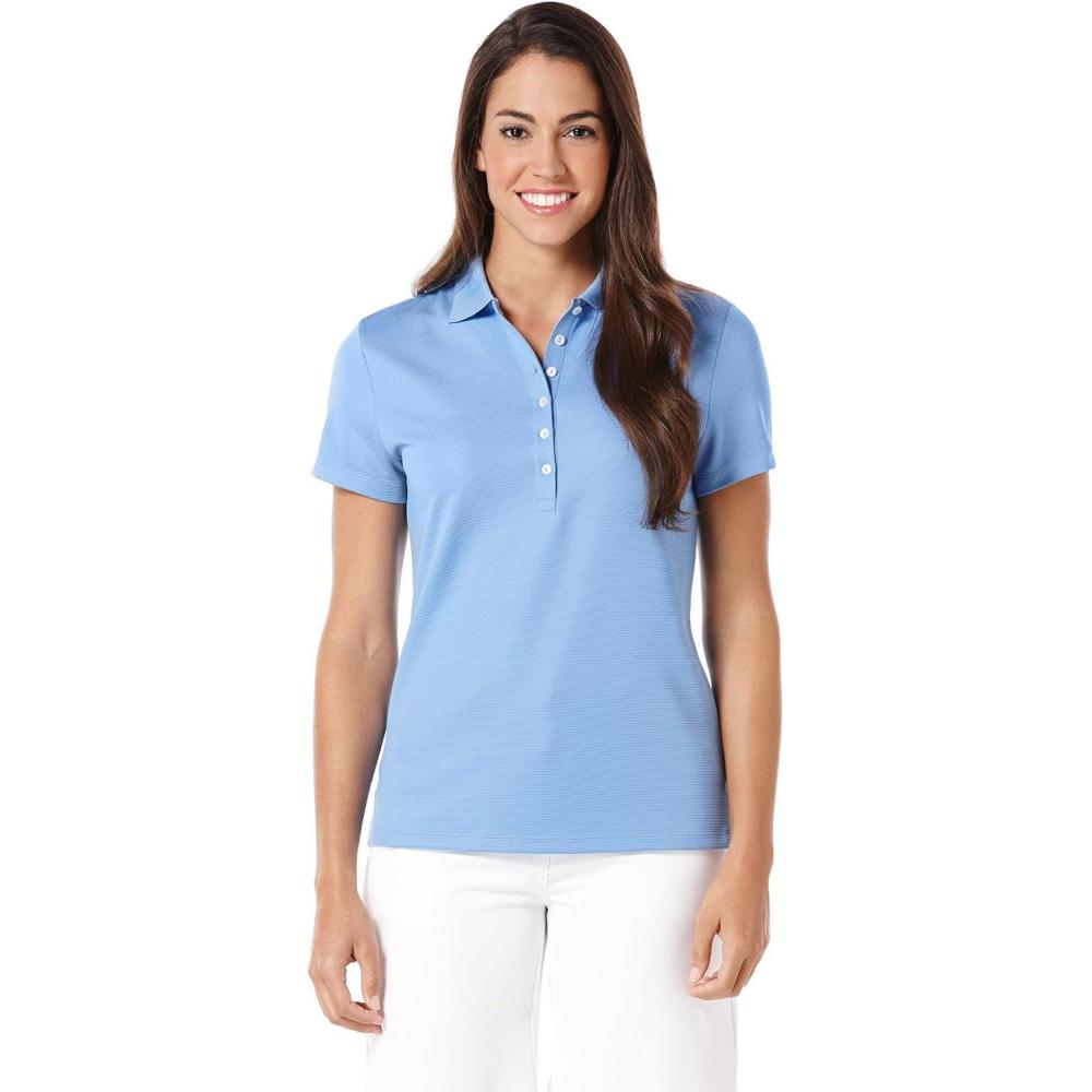 imageCallaway Womens Short Sleeve Ottoman Performance Golf Polo with Sun Protection Size Small  3XProvence