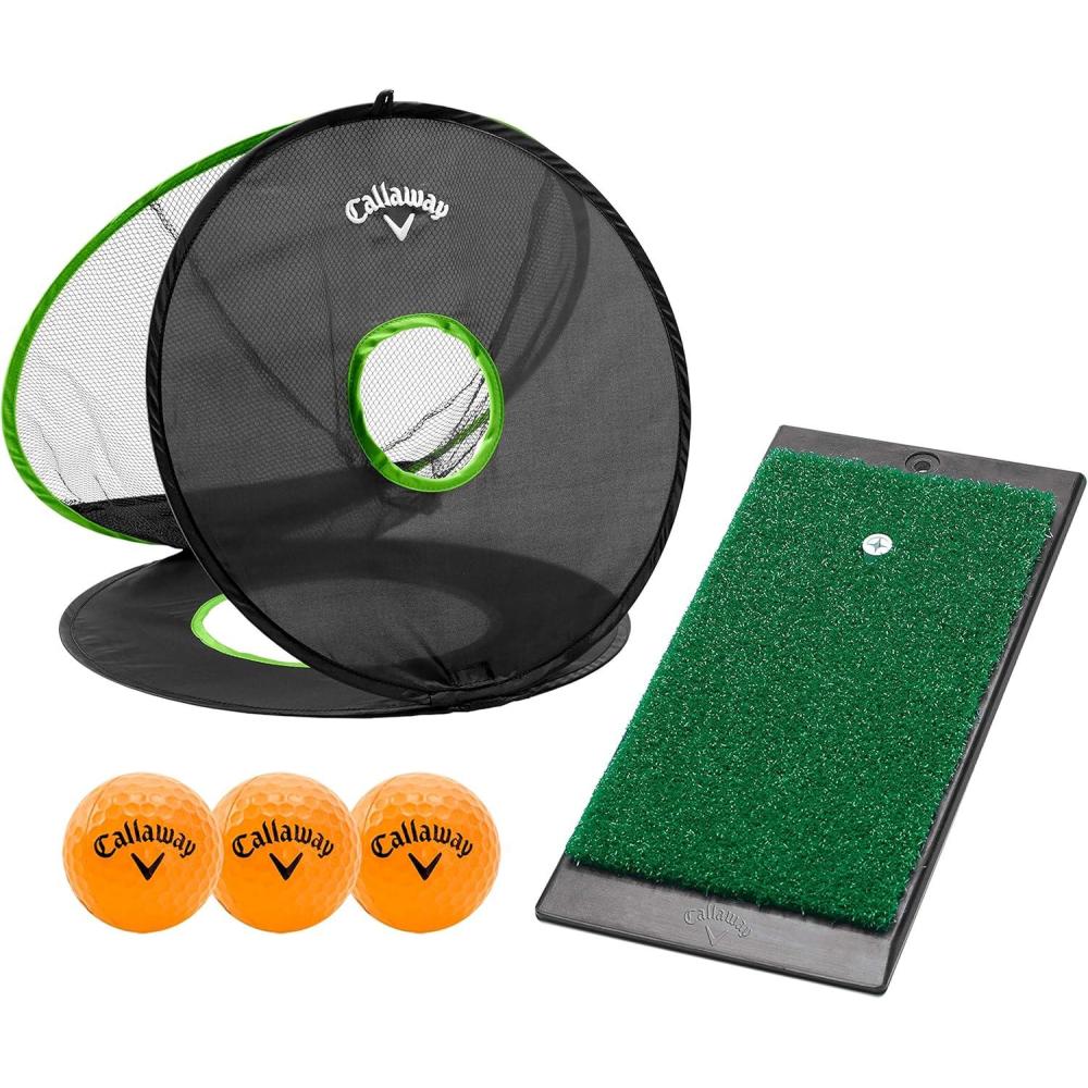 imageIZZO Golf Short Game Golf Chipping Net amp Practice Mat Set