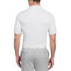 Callaway Mens Chevron Foulard Print Stretch Golf Polo, Stretch Seams, Sun Protection (Available in Big & Tall)(Bright White)