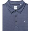 Callaway Mens Chevron Foulard Print Stretch Golf Polo, Stretch Seams, Sun Protection (Available in Big & Tall)(Caviar Black)