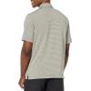 Callaway Mens Fine Line Stripe Short Sleeve Stretch Golf Polo, Moisture-Wicking, Sun Protection (Available in Big & Tall)(Black Lichen)