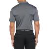 Callaway Mens Fine Line Stripe Short Sleeve Stretch Golf Polo, Moisture-Wicking, Sun Protection (Available in Big & Tall)(Caviar Ribbon)