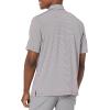 Callaway Mens Fine Line Stripe Short Sleeve Stretch Golf Polo, Moisture-Wicking, Sun Protection (Available in Big & Tall)(Dark Purple)