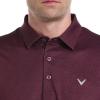 Callaway Mens Fine Line Stripe Short Sleeve Stretch Golf Polo, Moisture-Wicking, Sun Protection (Available in Big & Tall)(Dubarry)