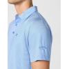 Callaway Mens Fine Line Stripe Short Sleeve Stretch Golf Polo, Moisture-Wicking, Sun Protection (Available in Big & Tall)(Marina)