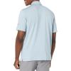 Callaway Mens Fine Line Stripe Short Sleeve Stretch Golf Polo, Moisture-Wicking, Sun Protection (Available in Big & Tall)(Mountain Spring)