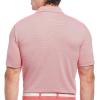 Callaway Mens Fine Line Stripe Short Sleeve Stretch Golf Polo, Moisture-Wicking, Sun Protection (Available in Big & Tall)(Teaberry)