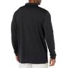 Callaway Men’s Long Sleeve Core Performance Polo, Opti-Dri Technology, Sun Protection, Golf Polo Shirts for Men(Black)