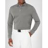 Callaway Men’s Long Sleeve Core Performance Polo, Opti-Dri Technology, Sun Protection, Golf Polo Shirts for Men(Smoked Pearl)