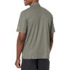 Callaway Men’s Pro Spin Chevron Jacquard Short Sleeve Golf Polo Shirt, Moisture-Wicking, Durable Textured Fabric(Black Lichen)