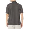 Callaway Men’s Pro Spin Chevron Jacquard Short Sleeve Golf Polo Shirt, Moisture-Wicking, Durable Textured Fabric(Caviar)