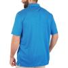 Callaway Men’s Pro Spin Chevron Jacquard Short Sleeve Golf Polo Shirt, Moisture-Wicking, Durable Textured Fabric(Magnetic Blue)
