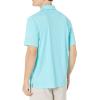 Callaway Men’s Pro Spin Chevron Jacquard Short Sleeve Golf Polo Shirt, Moisture-Wicking, Durable Textured Fabric(Santorini Blue)
