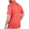 Callaway Men’s Pro Spin Chevron Jacquard Short Sleeve Golf Polo Shirt, Moisture-Wicking, Durable Textured Fabric(Teaberry)