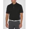 Callaway Men’s Short Sleeve Core Performance Golf Polo Shirt with Sun Protection(Black)
