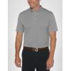 Callaway Men’s Short Sleeve Core Performance Golf Polo Shirt with Sun Protection(Smoked Pearl)