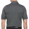 Callaway Men’s Ventilated Classic Jacquard Short Sleeve Golf Polo, Stretch Seams, Moisture-Wicking (Available in Big & Tall)(Caviar)