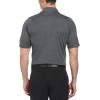 Callaway Men’s Ventilated Classic Jacquard Short Sleeve Golf Polo, Stretch Seams, Moisture-Wicking (Available in Big & Tall)(Caviar Black)