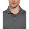Callaway Men’s Ventilated Classic Jacquard Short Sleeve Golf Polo, Stretch Seams, Moisture-Wicking (Available in Big & Tall)(Caviar Black)