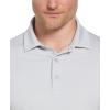Callaway Men’s Ventilated Classic Jacquard Short Sleeve Golf Polo, Stretch Seams, Moisture-Wicking (Available in Big & Tall)(Gray Dawn)