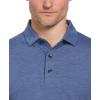 Callaway Men’s Ventilated Classic Jacquard Short Sleeve Golf Polo, Stretch Seams, Moisture-Wicking (Available in Big & Tall)(Peacoat)