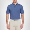 Callaway Men’s Ventilated Classic Jacquard Short Sleeve Golf Polo, Stretch Seams, Moisture-Wicking (Available in Big & Tall)(Peacoat)