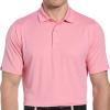 Callaway Men’s Ventilated Classic Jacquard Short Sleeve Golf Polo, Stretch Seams, Moisture-Wicking (Available in Big & Tall)(Strawberry Pink)