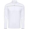 Callaway Men’s Weather Series ¼ Zip Mock Neck Pullover for Men, Extended Sizes, Men’s Performance Apparel(White)