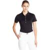 Callaway Women’s Golf Short Sleeve Pique Open Mesh Polo Shirt(Black)