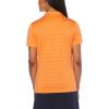 Callaway Women’s Golf Short Sleeve Pique Open Mesh Polo Shirt(Carrot)