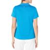Callaway Women’s Golf Short Sleeve Pique Open Mesh Polo Shirt(Medium Blue)