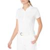 Callaway Women’s Golf Short Sleeve Pique Open Mesh Polo Shirt(White)