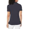 Callaway Women’s Opti-Dri Tonal Short Sleeve Polo Shirt, with Stretch Fabric and Sun Protection, Extended Sizing(Black)