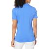 Callaway Women’s Opti-Dri Tonal Short Sleeve Polo Shirt, with Stretch Fabric and Sun Protection, Extended Sizing(Palace Blue)