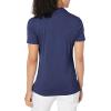 Callaway Women’s Opti-Dri Tonal Short Sleeve Polo Shirt, with Stretch Fabric and Sun Protection, Extended Sizing(Peacoat)
