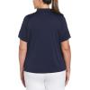 Callaway Women’s Plus Swing Tech Short Sleeve Golf Polo Shirt(Peacoat)