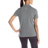 Callaway Women’s Short Sleeve Ottoman Performance Golf Polo with Sun Protection (Size Small – 3X)(Smoked Pearl)